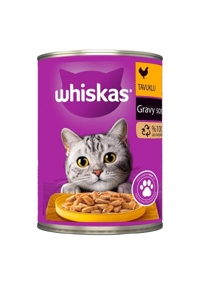 Whiskas Konserve Mama 400 G Tavuklu - Kediniz İçin Lezzetli Ve Besleyici 8'li Avantaj Paketi - Tarı