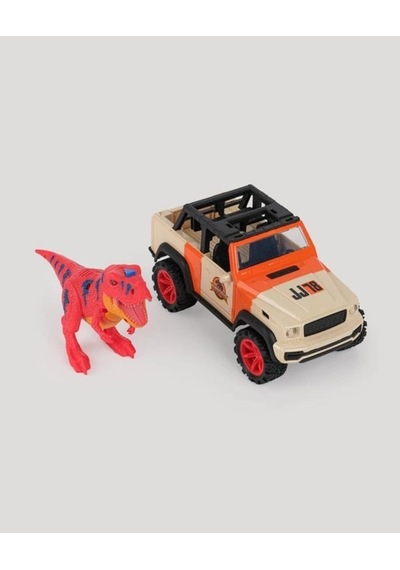 Let S Be Child Let S Drive Sesli Ve Işıklı Safari Aracı Dinozor Figürlü Oyuncak Seti Çok Renkli