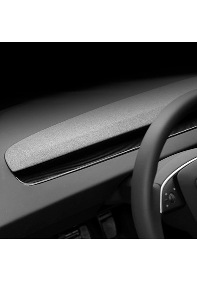 Tesla Model Y Juniper İçin Uyumlu Göğüs Havalandırma Alanı Kaplama 2 Parça Mat Karbon