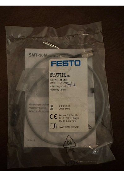Festo Smt-10m-ps-24v-e-0,3-l-m8d 551375 Manyetik Silindir Sensörü Pnp No 24v