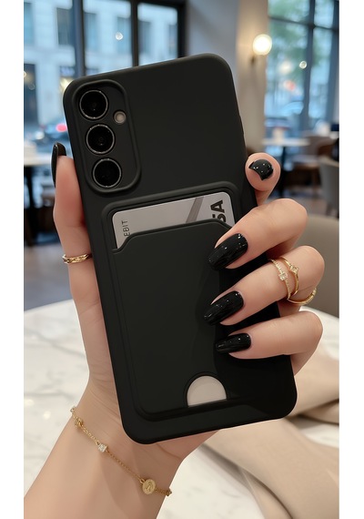 Samsung Uyumlu Galaxy A17 5g Kılıf Kart Ve Resim Bölmeli Soft Renkli Silikon Kapak