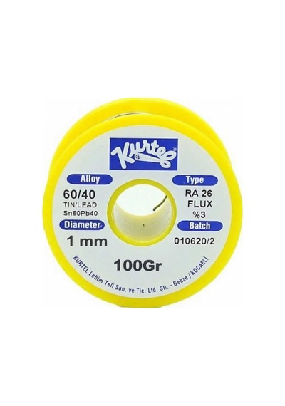 Kurtel Sn60/pb40 Lehim Teli 100 Gr. Makara 1 Mm
