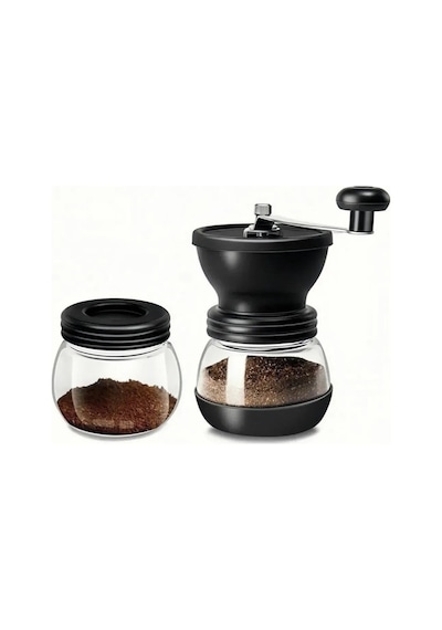 Reoona Kahve Öğütücü Değirmen Seti & Baharat Öğütücü / Filtre Kahve & Türk Kahvesi& Espresso Siyah