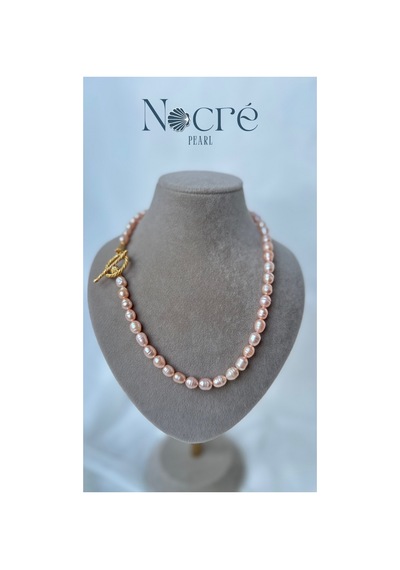 Nacre Blush İnci Kolye Pembe