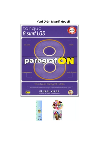 Tonguç 8. Sınıf Fijital Tüm Dersler Sb-paragrafon Sb. 2 Li Kitap Tırtıl A. +kalem B. Yeni Ürün