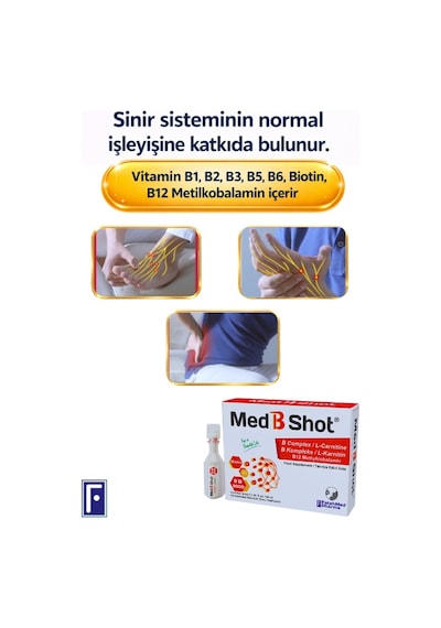 Med B Shot Kompleks B12 Metilkobalamin L-karnitin 10 Flakon