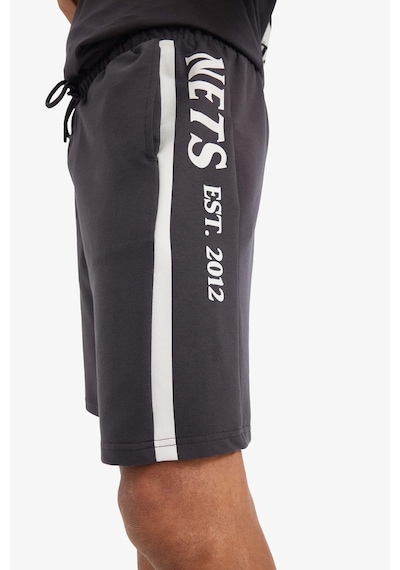 DeFactoFit NBA Brooklyn Nets Oversize Geniş Kalıp Kısa Paça Şort E2188AX25SMAR210