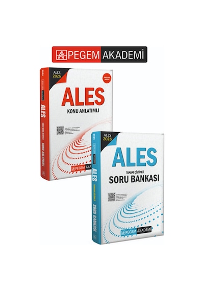 Pegem Akademi 2026 Ales Konu Anlatımlı + 2026 Ales Tamamı Çözümlü Soru Bankası Seti 2.kitap