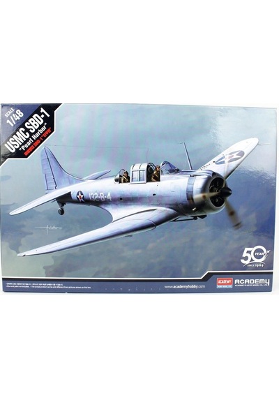 Academy 12331 1/48 Ölçek, Usmc Sbd-1 Pearl Harbor Savaş Uçağı, Plastik Model Kiti-51210