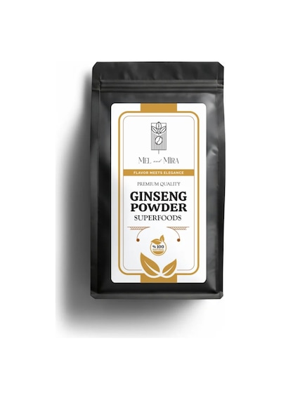 Ginseng Kökü Tozu 25g. Öğütülmüş Kırmızı Kore Ginsengi, Gerçek Saf Ginseng Panax