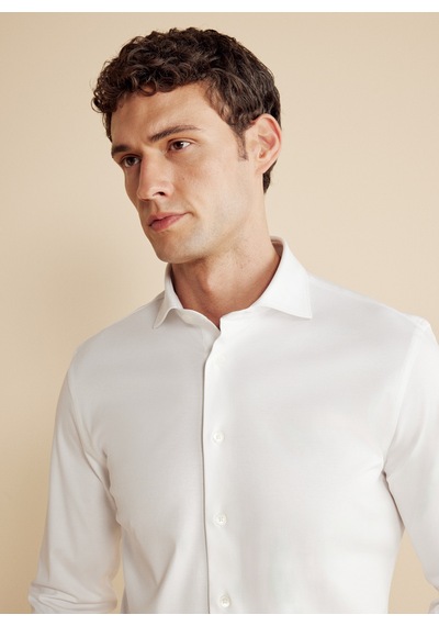 Brooks Brothers Beyaz Erkek İtalyan Slim Fit Gömlek Bbfw25msh032