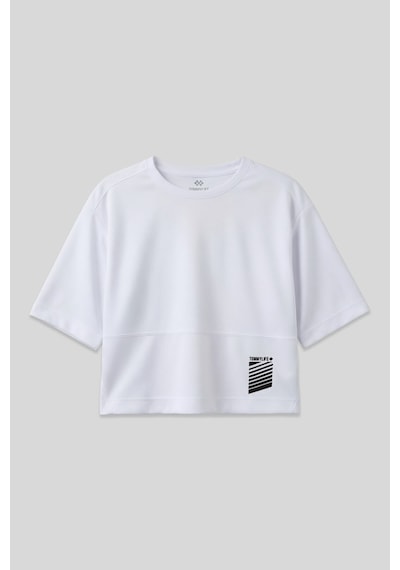 Oversize Fit O Yaka 2li Paket Beyaz-su Yeşili Kadın T-shirt - 97284 Beyaz - Yeşil