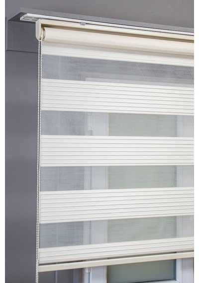 Pileli Krem Zebra Stor Kaliteli Güneşlik Perdeler
