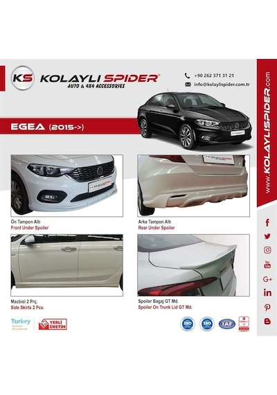 Fiat Egea Bagaj Çıtası Krom 2015 Ve Sonrası N11.5065