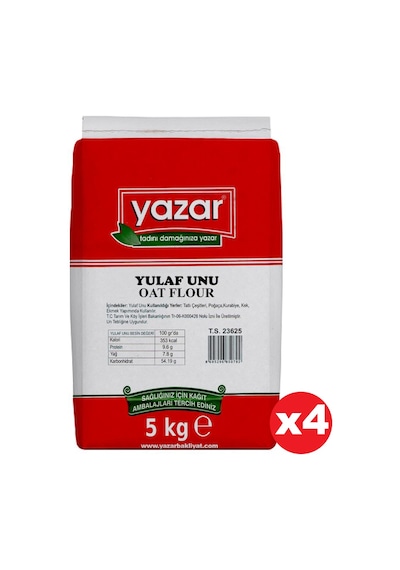 Yazar Yulaf Unu 4 x 5 KG