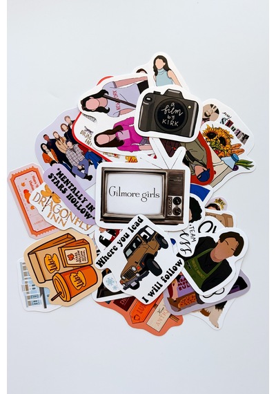Gilmore Girls 30 Parça Sticker Paketi Suya Dayanıklı Laptop Termos Telefon Etiket Seti