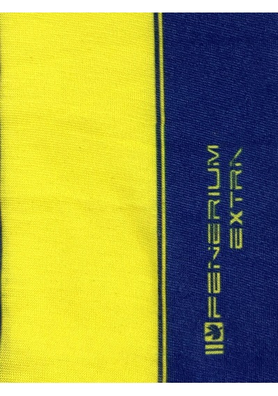 Fenerium Unısex Retro Çubuklu Baskı Boyunluk Lacıvert-sarı