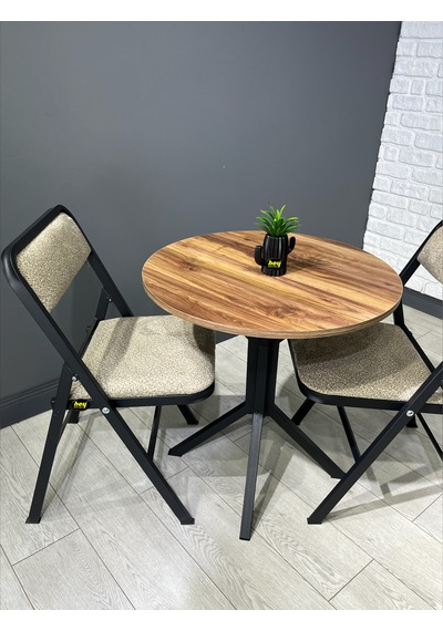 Nisa Kemençe Yuvarlak Mutfak Masası Yemek Masası Metal Siyah Ayak 70 Cm Kemençe Nisa Kemençe Yuvarlak Mutfak Masası Yemek Masası Metal Siyah Ayak 70 Cm Kemençe
