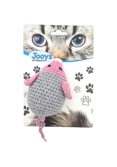 Jooys Amigurumi Kedi Oyuncağı Tekli Fare
