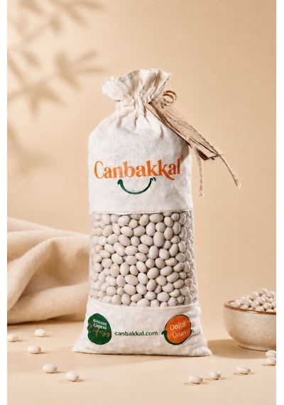 Canbakkal Yerli Şeker Fasulyesi İnce Kabuklu Kolay Pişen Kuru Fasulye 1 KG