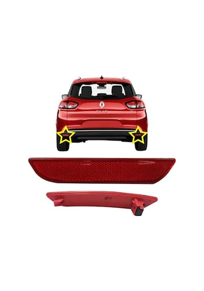 Renault Clio Iv Hatchback 2012 Ve Sonrası Arka Tampon Reflektörü Sol Oem 265659650r