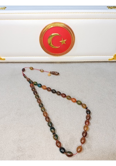 Simli Sıkma Kehribar Tesbih Halil Koçak Usta Yapımı