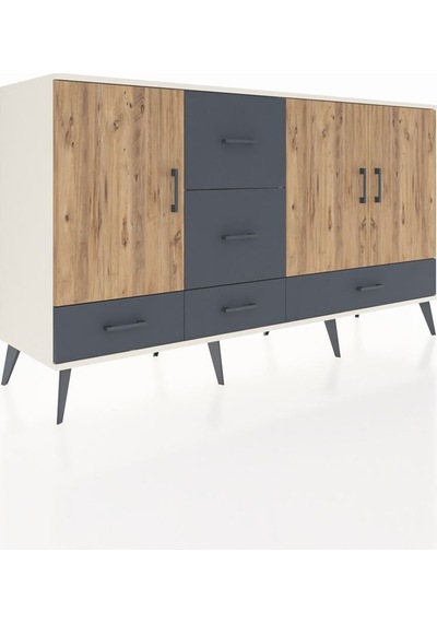 Hyperion Konsol 4 Raflı 5 Çekmeceli 3 Kapaklı 176x44x99 Aytaşı-çam/antrasit Aytası/atlas Çam - Aytası Hyperion Konsol 4 Raflı 5 Çekmeceli 3 Kapaklı 176x44x99 Aytaşı-çam/antrasit Aytası/atlas Çam - Aytası