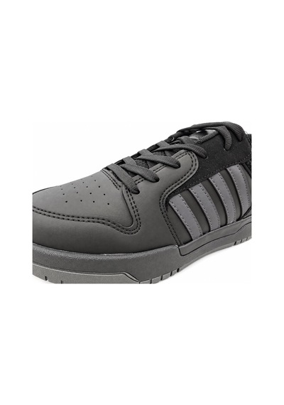 Papucumun Dünyası Lambırlent Unisex Bağcıklı Şeritli Hafif Konforlu Sneaker siyah