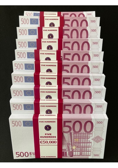 Yeni 1000 Adet 500 Euro Geçersiz Eğlence Oyun Şaka Düğünde