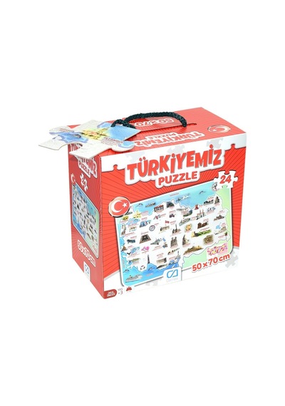 5079 Ca Games. Türkiyemiz - 24 Parça Puzzle - 3 Yaş
