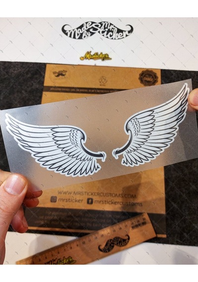 Bay Etiket Rfhlm45 Reflektif Melek Kanadi Sticker