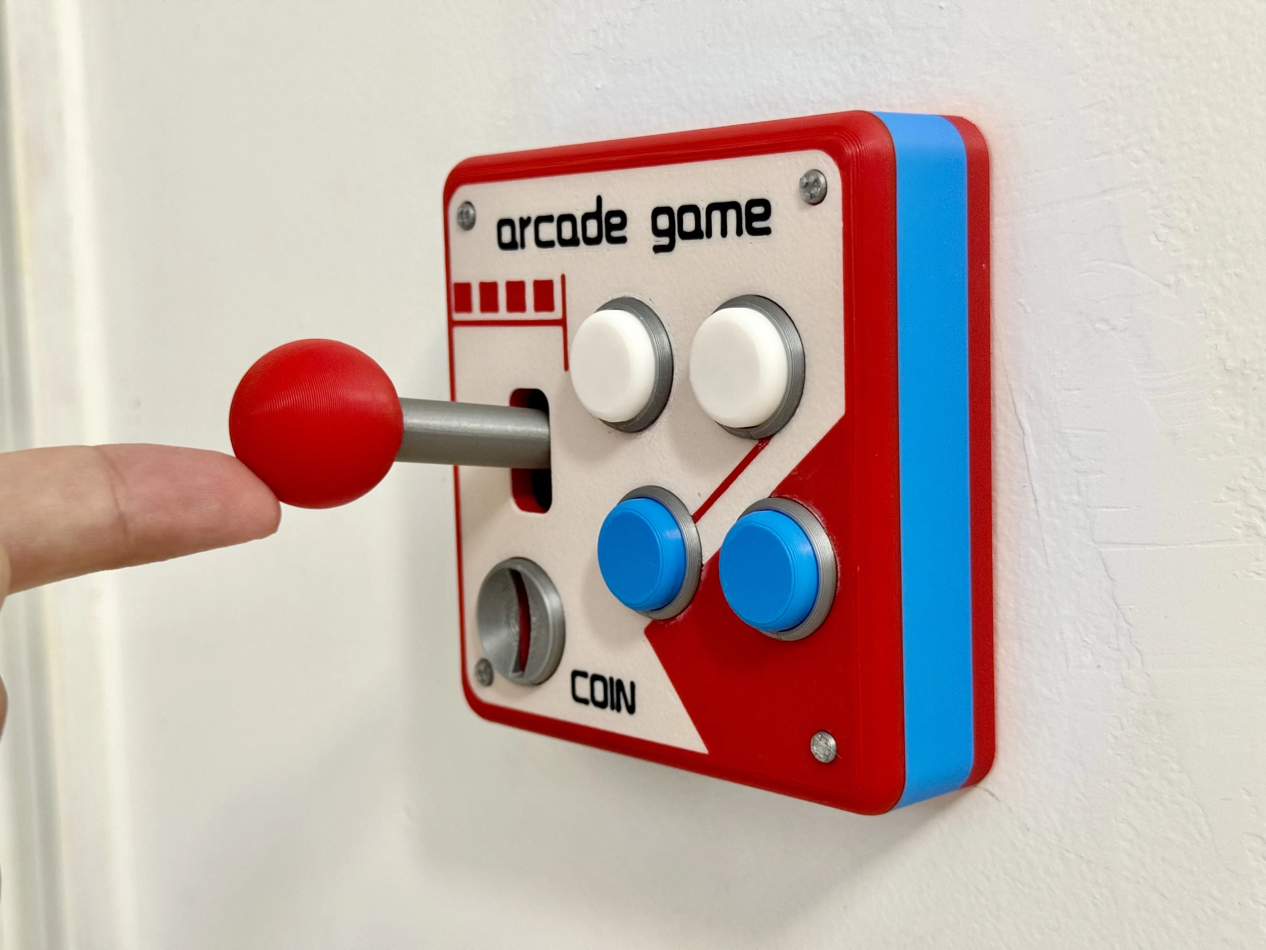 Retro Arcade Joystick Tasarımlı Dekoratif Oda Işık Anahtarı Ve Priz Kapağı 3d Baskı 001