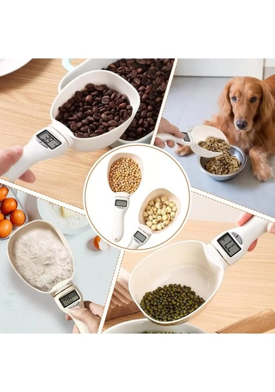 Mutfak Ölçü Kaşık Terazisi - Tartım Kilitli Beyaz 86901105