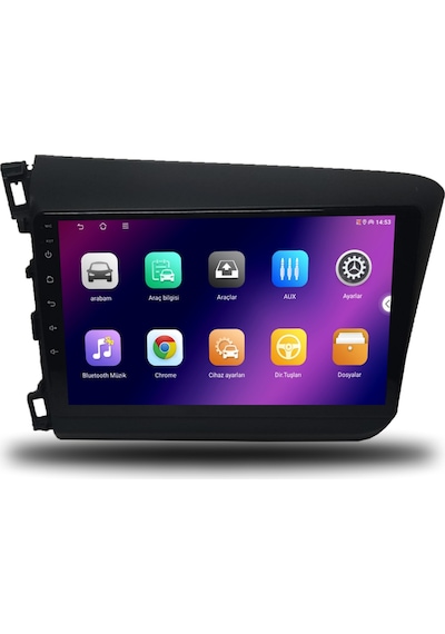 Caros Honda Civic Fb7 2012-2015 Uyumlu Android Multimedya 4gb Ram 32gb Hafıza 9"
