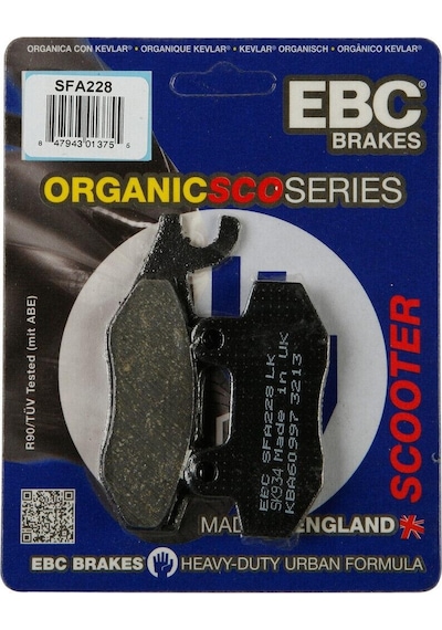 Ebc Sfa228 2007-2012 Peugeot Geopolis 250 Uyumlu Arka Fren Balatası Nissin Kaliper Organik Balata