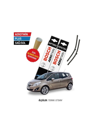 Bosch Aerotwin Plus Opel Meriva Silecek Takımı (2010-2013)