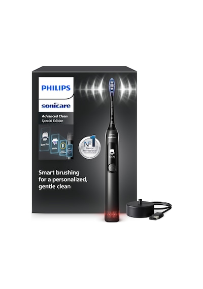 Philips Sonicare Advancedclean Sınırlı Üretim Elektrikli Diş Fırçası - Akıllı Ekran, Basınç Sensörü, Fırça Başlığı Değiştirme Hatırlatıcısı, 5 Fırçalama Modu Ve Smartimer, Siyah, Hx3792/11 Philips Sonicare Advancedclean Sınırlı Üretim Elektrikli Diş Fırçası - Akıllı Ekran, Basınç Sensörü, Fırça Başlığı Değiştirme Hatırlatıcısı, 5 Fırçalama Modu Ve Smartimer, Siyah, Hx3792/11