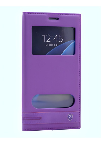 Galaxy Uyumlu A7 2016 Kılıf Pencereli Elite Kapaklı Kılıf 001