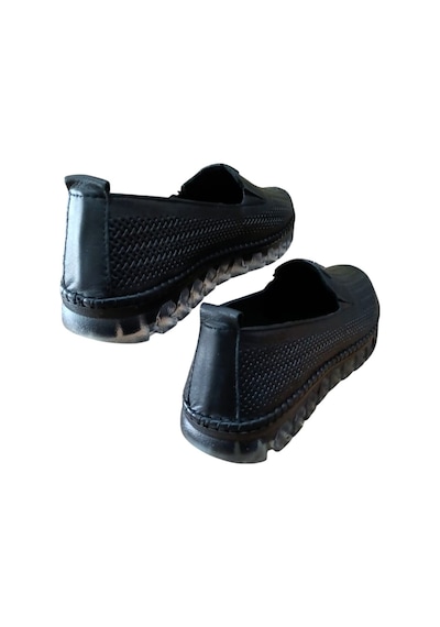Castle Black 22385 Kadın Hakiki Deri Comfort Casual Ayakkabı Siyah Siyah