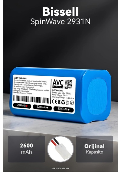 Bissell Spinwave 2931n 2600mah Robot Süpürge Bataryası D.k