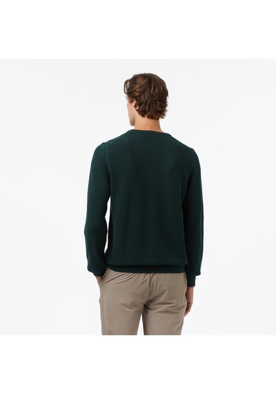 Nautica Erkek Yeşil Classic Fit Kazak Düz S57200t Yeşil