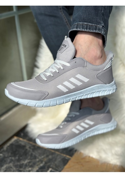 Günlük Erkek Sneaker Fileli Bağcıklı Rahat Esnek Dikiş Detaylı Yürüyüş Spor Ayakkabı 1453 Buz - Beyaz Günlük Erkek Sneaker Fileli Bağcıklı Rahat Esnek Dikiş Detaylı Yürüyüş Spor Ayakkabı 1453 Buz - Beyaz