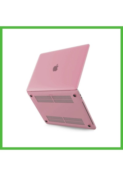 Vaveni Apple Uyumlu Macbook Pro 13 2020 Apple Uyumlu Macbook Buzlu Kapak - Pembe Arz