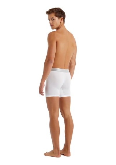 Erkek Modal Elastan Boxer Silver 9303 - Beyaz Beyaz