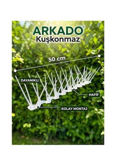 Arkado Beyaz/şeffaf Kuşkonmaz 10 Adet