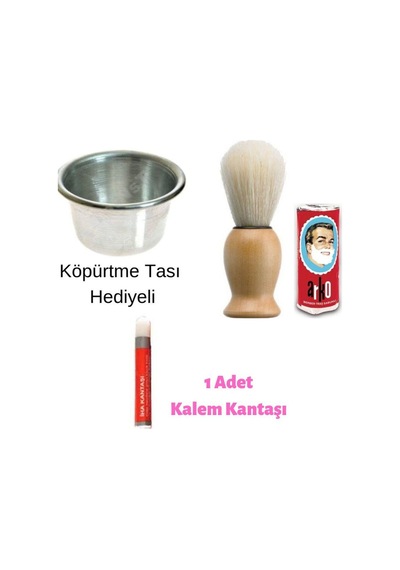 Köpük Tası Hediyeli 4 Parça Sakal Tıraş Seti