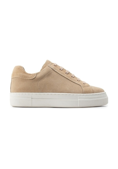 Deery Hakiki Süet Bej Sneaker Kadın Ayakkabı Bej