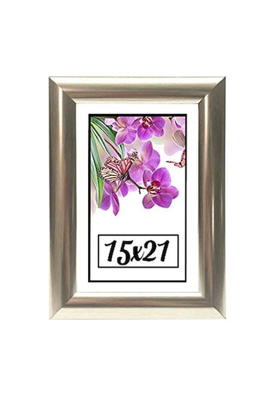 Hediyelik Çerçeve Ev Home Ofis Kişiye Özel Resim Çerçevesi Masaüstü 15x21 15x21-lam22-gümüş