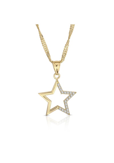 Stars Rime Altın Kolye