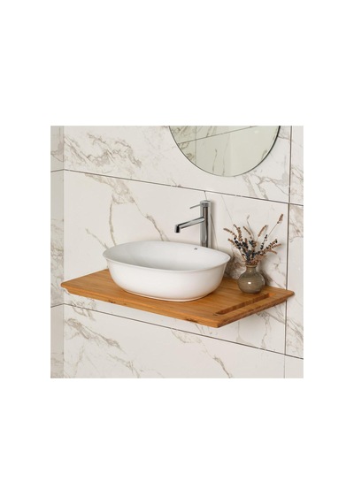 Eh-4600 Tezgah Üstü Lavabo Beyaz Renkli